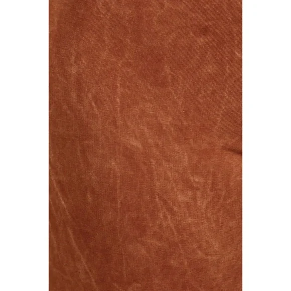 SOLD OUT Sugar Almond Mineral Wash French Terry Flared Bell Bottom Pull On Pants - Picture 4 of 5